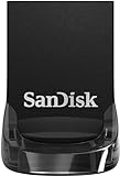 SanDisk Ultra Fit USB 3.2 Flash-Laufwerk 256 GB (Für Laptops, Spielkonsolen und Auto-Audiosysteme, Plug-and-Stay, 400 MB/s Lesen, RescuePRO Deluxe Software)