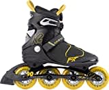 K2 Skates Herren Inline Skates F.I.T. 90 BOA, grey - mustard, 30G0815.1.1.120