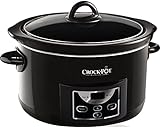 Crock-Pot Schongarer | 4,7 l (bis zu 5 Personen) | programmierbare Zeitschaltuhr | Schwarz [SCCPRC507B]