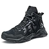 RAX Peak Wolf Herren Wanderschuhe, wasserdicht, leicht, Rucksackreisen, Schwarz (schwarz), 45 EU