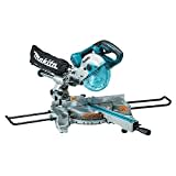 Makita DLS714Z Kapp-und Gehrungssäge 2x18 V (ohne Akku, ohne Ladegerät), 1 W, 36 V, türkisschwarz