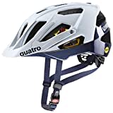 uvex quatro cc MIPS - sicherer MTB-Helm für Damen und Herren - MIPS-Sysytem - verstellbarer Schirm - cloud-deep space matt - 56-61 cm