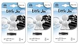 3er Pack Little Joe Lufterfrischer fürs Auto zur Montage an jedem Lüftungsgitter +/-45 Tage Frische im Auto (New Car/weiß)