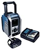 Makita DMR115+BL1830B+DC18RC Baustellenradio, DAB+ und Bluetooth, mit 3 Ah Akku + Ladegerät