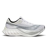 Saucony Endorphin Pro 4 Damen-Sneaker, Weiß/Silber, 37.5 EU