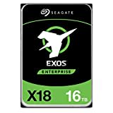 Seagate Exos X18 Enterprise 16TB HDD, CMR 3,5 Zoll, Hyperscale SATA 6GB/s, 7.200 U/min, 512e, 4Kn FastFormat, geringe Latenz mit verbessertem Caching, Modellnr.: ST16000NM000J (Generalüberholt)