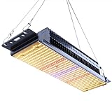 QIANYAN 500W Vollspektrum LED Pflanzenlampe, Wärmeres Weiß LED Wachstumslampen, Upgrade PPFD 800 μmol/s/㎡ Grow Light für Zimmerpflanzen Sämling Garten Blumen