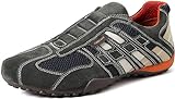 Geox Herren Uomo Snake L Sneaker, Dk Grey Off White, 42 EU