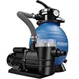 MONZANA® Sandfilteranlage SF96K 9600L/h bis 30.000L Pool inkl Filterglas 7 Wege Ventil 2in1 Adapter Ø32-38mm 400W Filteranlage Pumpe Filterkessel