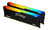 Kingston FURY Beast RGB 16GB 3200MT/s DDR4 CL16 DIMM (Kit mit 2) PC Arbeitsspeicher KF432C16BB2AK2/16