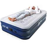 Active Era Premium Luftbett 1 Person, Luftmatratze selbstaufblasend mit eingebauter elektrischer Pumpe & integriertem Kissen, Aufblasbare Matratze für Camping & Gästebett - 99 x 187 x 46cm