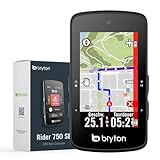 Bryton Rider 750SE 2,8 Zoll Farb-LCD-Touchscreen-GPS-Fahrradcomputer Offline-EU-Karte, kompatibel mit Fahrradradar, 40 Stunden Batterielebensdauer, Navigation mit Turn-by-Turn Follow Track