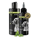 Peticare Anti-Parasiten Set für Hunde | gegen Milben Flöhe Pilze | lindert effektiv Juckreiz & unterstützt Regenerationsprozess | Pflege-Lotion 100 ml & Hunde-Shampoo 250 ml – petDog Set 2135