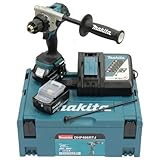 Makita DHP486RTJ Akku-Schlagbohrschrauber 18V / 5,0 Ah, 2 Akkus + Ladegerät im MAKPAC Petrol