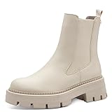 Tamaris Damen Chelsea Vegan; BEIGE, EU 40