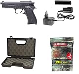 Saigo Defense Airsoft Pack Elektrische Pistole AEP / CM126 Automatisch/Schuss für Schuss und Burst/Hochfester Kunststoff und Metall/Leistung 0.5 Joule/Lieferung mit Zubehör