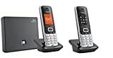 Gigaset S850A GO DUO Set mit Anrufbeantworter + weiterem Mobilteil, analog / VoIP Festnetz DECT Telefon