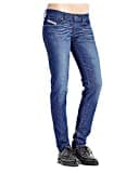 Diesel Getlegg 0607I Damen Jeans Hose Slim Skinny (W27/L32, Blau)