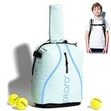 Otaro Tennisrucksack Kinder (hellblau) | Premium | Innovative Raumaufteilung & Hochwertige Verarbeitung | Deutsches Start-Up Unterstützen | Nie mehr Chaos in der Tennistasche, Tennis, Tennisbälle