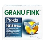 GRANU FINK Prosta Forte 500 mg - Pflanzliches Arzneimittel zur Behandlung von Prostata-Blasenbeschwerden - mit einzigartigem Uromedic® Kürbis - 1 x 80 Hartkapseln