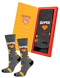 soxo Opa Socken Herren Geschenke Für Männer Lustige Geschenk Socks Men Baumwolle 40-45 Super Opa 1 Paar