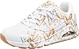 Skechers Damen UNO-METALLIC Love Sneakers, White, 39 EU