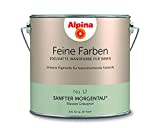 Alpina Feine Farben – No. 12 Sanfter Morgentau® – edelmatte Innenfarbe - Wandfarben für einzigartige Farbwirkungen und Raumstimmungen – Blasses Graugrün – 2,5 Liter