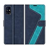 MOBESV Handyhülle für Samsung Galaxy M31S Hülle Leder, Samsung Galaxy M31S Klapphülle Handytasche Case für Samsung Galaxy M31S Handy Hüllen, Modisch Blau