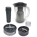 Joystar 1,4 l größere Tassen Ersatzteile Sojamilch-Picther-Aufsatz und Entsafteraufsatz mit Extraktorklinge und flacher Fräsklinge, kompatibel mit Nutri Bullet Original 600 Serie & Pro 900 Serie