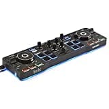 Hercules DJControl Starlight - Tragbarer 2-Deck DJ-USB-Controller mit 8 Pads, Serato DJ Lite Software, für PC und MAC