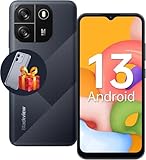 Blackview Wave 6C Akku 5100mAh Handy Ohne Vertrag Günstig, Octa Core 6,52" HD+ Smartphone, 4GB+32GB/1TB erweiterbar, 8MP+5MP Panorama Kamera, Android 13, 4G Dual SIM, Simlockfreie, 2 Jahre Garantie