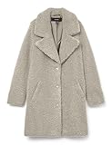 VERO MODA Damen Vmkylie Aw23 Teddy Coat Boos Mantel, Oatmeal, M