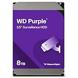 WD Purple interne Festplatte 8 TB (3,5 Zoll, Festplatte für Überwachungskamera, AllFrame-Technologie, 180 TB/Jahr Workloads, 256 MB Cache, SATA 6 Gbit/s, für Dauerbetrieb)