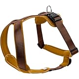 HUNTER NEOPREN Hundegeschirr, Nylon, gepolstert mit Neopren, L 73-94 cm, braun/caramel