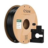 eSUN Super Zähigkeit PLA Filament 1.75mm, 3D Drucker Filament PLA-ST, Dimensionsgenauigkeit +/- 0.05mm, 1kg Spule (2.2 lbs) 3D Druck Filament für 3D Drucker, Schwarz