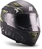 Soxon® ST-1000 Race „Camo“ · Integral-Helm · Full-Face Motorrad-Helm Roller-Helm Scooter-Helm Cruiser Sturz-Helm Sport Urban · ECE 22.05 Sonnenvisier Schnellverschluss Tasche XXL (63-64cm)