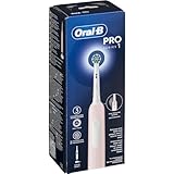 Oral-B Elektrische Zahnbürste, wiederaufladbar, Pro Series 1, Drucksensor, langlebige Batterie, 1 Bürstenkopf, 1 elektrische Zahnbürste, Rosa, Geschenkidee