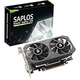 SAPLOS GTX 1050 Ti Grafikkarte, 4GB, 128 Bit, GDDR5, DisplayPort HDMI DVI, Computer GPU, Video Cards for PC Gaming, Dual Fans, PCI Express x16 3.0, DirectX 12, Support 8K Displays