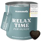 mammaly Beruhigungsmittel für Hunde Relax Time - 110 Leckerlis mit Baldrian & Zitronenmelisse (Entspannungs- & Anti-Stress-Mittel) leckere Snacks Seelenruhe & Entspannung Hund bei Angst/Stress