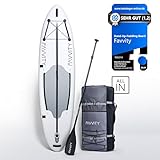 FAVVITY Stand up Paddling Board aufblasbar - Stilvoll [7-Jahre Garantie] ultraleichtes Standup Paddle - SUP Board Set Halb-Carbon 150kg Allrounder Stand-up - Jetzt SUP kaufen