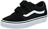 Vans Unisex Kinder Ward V Sneaker, Suede Canvas Black White, 38.5 EU