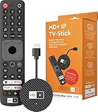 HD + IP TV-Stick, Fernsehen über Internet für alle TVs, 3 Monate TV inkl., Zugriff auf Netflix, YouTube, mit HDMI, WLAN/LAN und 4K