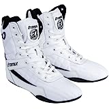 Otomix Men’s High Top Flat Bottom Sole Professional Olympic Boxing Shoes, for Weightlifting, Bodybuilding, Deadlift Powerlifting, Wrestling Gym & Sports Training Boots