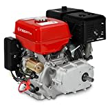 EBERTH 13 PS 9,56 kW Benzinmotor Standmotor Kartmotor Antriebsmotor mit Ölbadkupplung, 22 mm Ø Welle, E-Start, 17ah 12V Batterie, Ölmangelsicherung, 4-Takt, 1 Zylinder, 389 ccm Hubraum, luftgekühlt