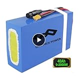 48V 40Ah Lithium-Ionen-Akku für 750W 1000W 2000W E-Scooter/Handcycle für Dreirad/Rollstuhl/Ebike Umbau Kit Accu - Radsatz Batterie