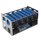 Stackable Open Mining Rig Frame, 6/8/12 GPU Steel Open Airs Miner Mining Computer Frame Rig Case, Mining Case Rack Motherboard Bracket Open Mining Rig Frame Coin Bitcoin 65x36x32.6cm