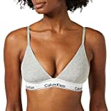 Calvin Klein Damen Triangel BH Triangle Unlined Ungefüttert, Grau (Grey Heather), S