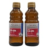 Omega 3-6-9 Öl - perfektes Futteröl für Hunde und Katzen - 100% Natur (2 x 250 ml) - Braunglasflasche