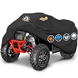 Zettum Quad Abdeckplane ATV Abdeckung - 241 cm ATV Autoabdeckung 600D PU Heavy Duty & Wasserdicht, Outdoor Fahrzeug Abdeckplane alle Wetter groß für Polaris, Honda, Yamaha(241 L x 121 B x 121 H cm)