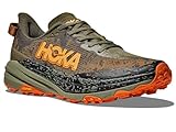 Hoka One One - Speedgoat 6-1147791D - Farbe: Olivgrün-Orangefarbig - Größe: 47 1/3 EU